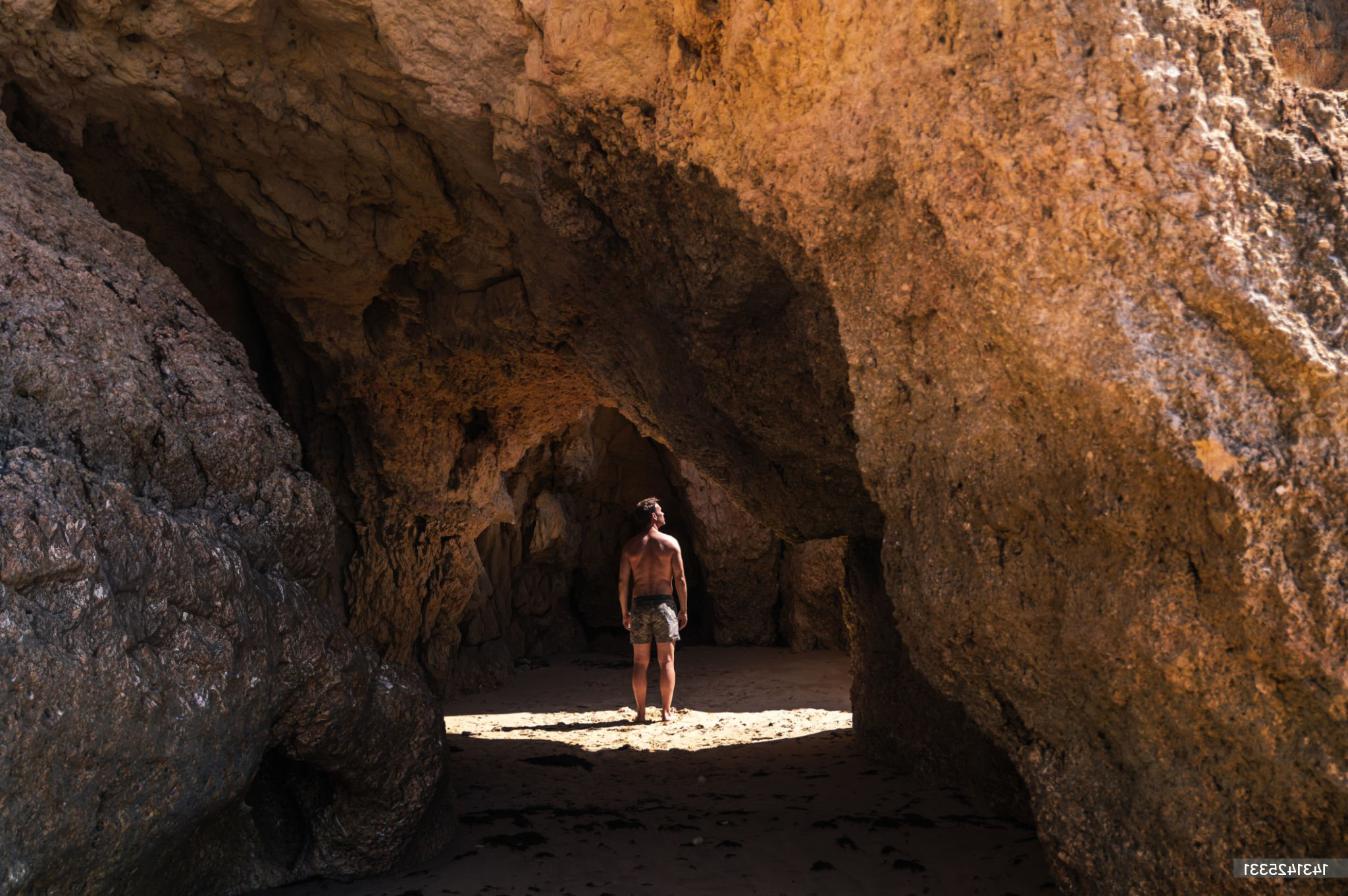 Man in Cave